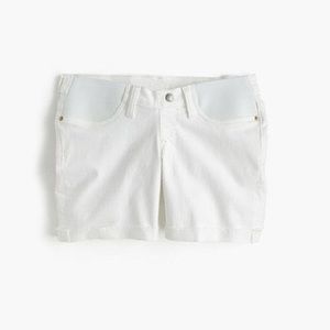 J.Crew Maternity denim short in white